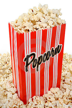 Popcorn Bag Clipart Overflowing Bag Popcorn     