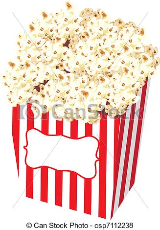 Popcorn Bag Stock Illustration   Csp7112238