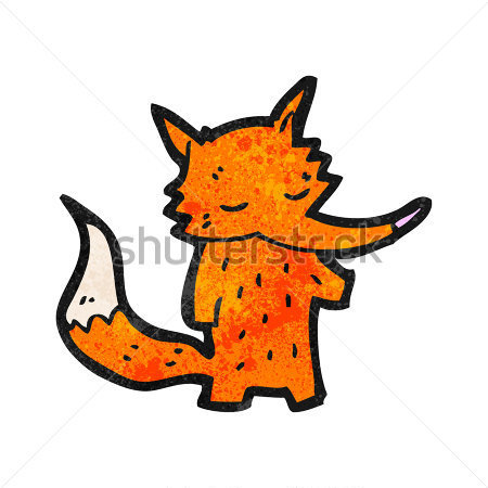 Premium   Vida Silvestre   De Animales   Cute Little Fox Cartoon