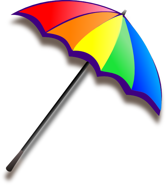 Rainbow Umbrella Pcp Clip Art At Clker Com   Vector Clip Art Online