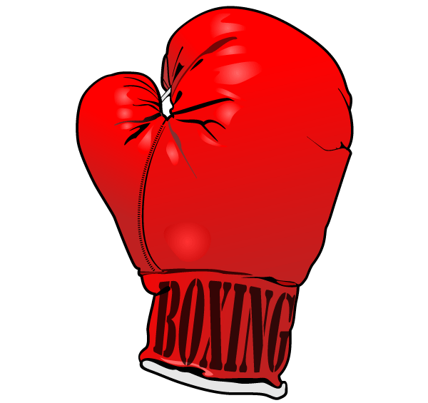 Red Boxing Gloves Vector Image Free   123freevectors
