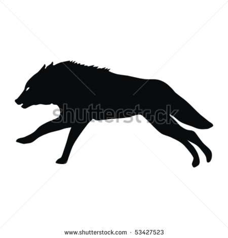 Running Wolf Clipart   Free Clip Art Images
