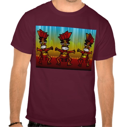 1312743176 Vector Clipart Hawaiian Tiki Men Tee Shirts   Zazzle