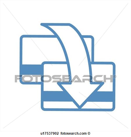     Arrows Arrow Money Transfer Card Icon View Large Clip Art Graphic