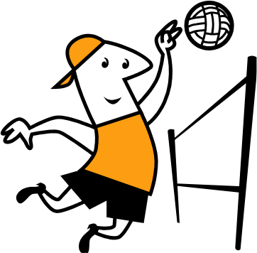 Beach Volleyball Clip Art   Clipart Panda   Free Clipart Images