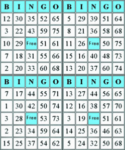 Bingo Card Clip Art At Clker Com   Vector Clip Art Online Royalty