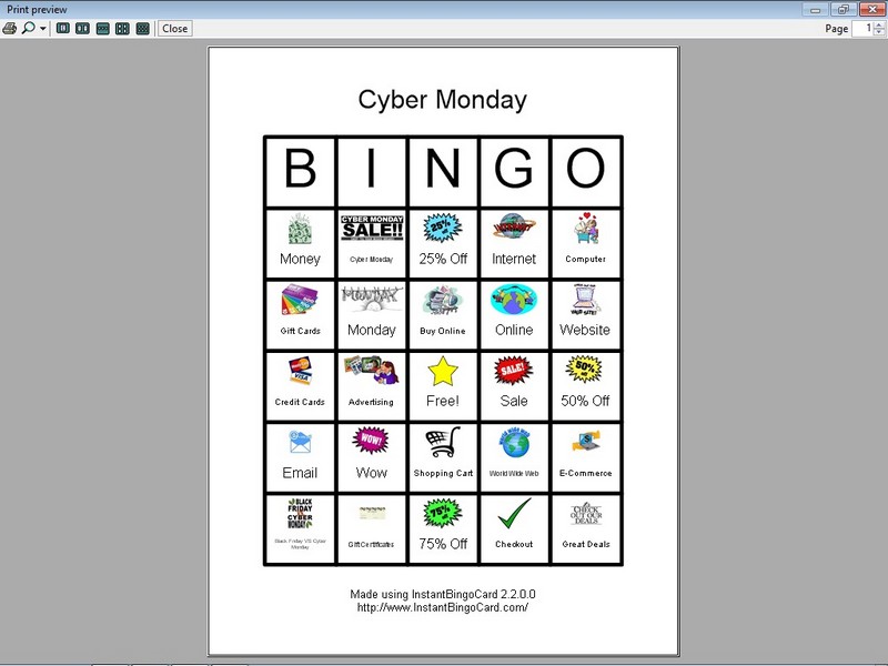 Bingo Card Clip Art Http   Www Instantbingocard Com Page View Document