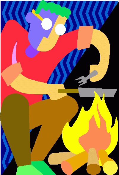 Campfire Cooking 1 Clipart   Campfire Cooking 1 Clip Art
