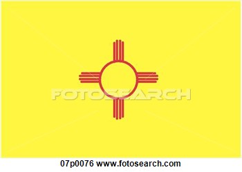 Clip Art   New Mexico Flag  Fotosearch   Search Clipart Illustration