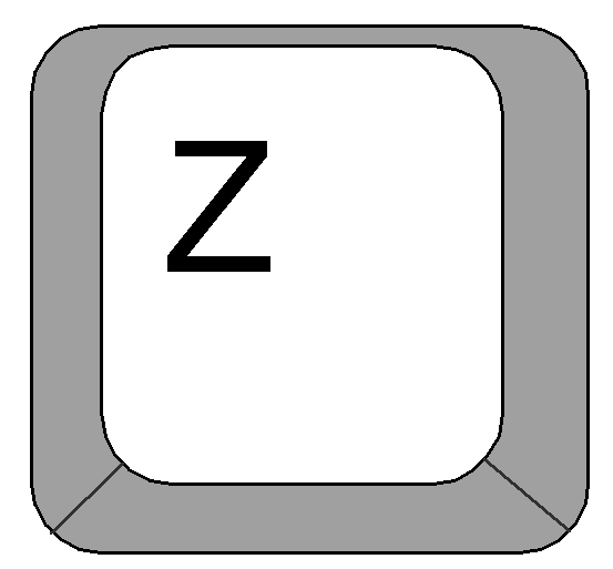 Clipart  Computer Keyboard Keys   Letter Z Key