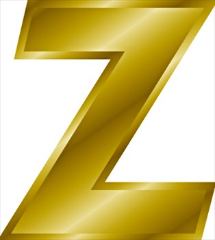 Free Gold Letter Z Clipart   Free Clipart Graphics Images And Photos