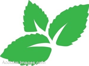 Green Mint Leaves Clip Art