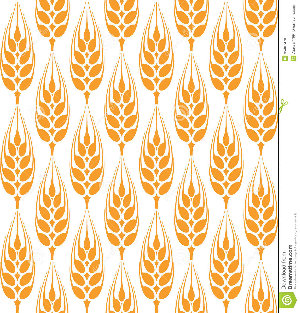 Hops And Barley Clip Art Barley  Pattern Stock Photo