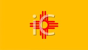 New Mexico State Flag   Royalty Free Clipart Picture