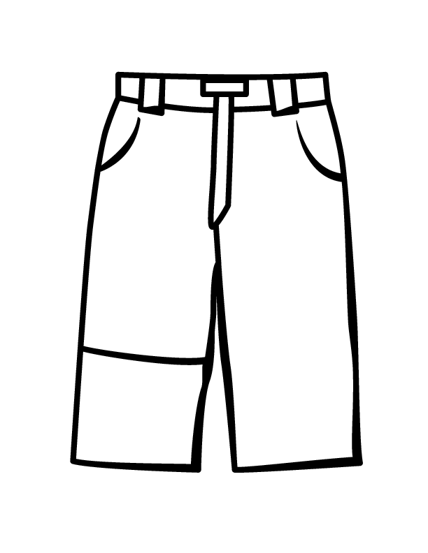 Pants 0109 Printable Coloring In Pages For Kids   Number 3082 Online