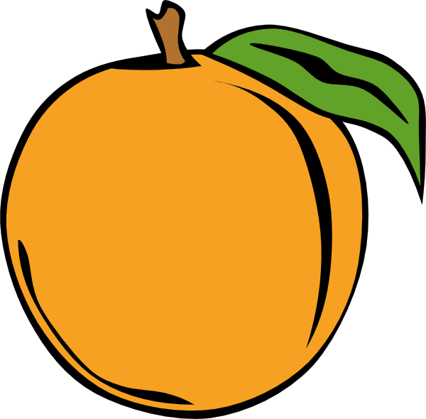 Peach Clip Art At Clker Com   Vector Clip Art Online Royalty Free
