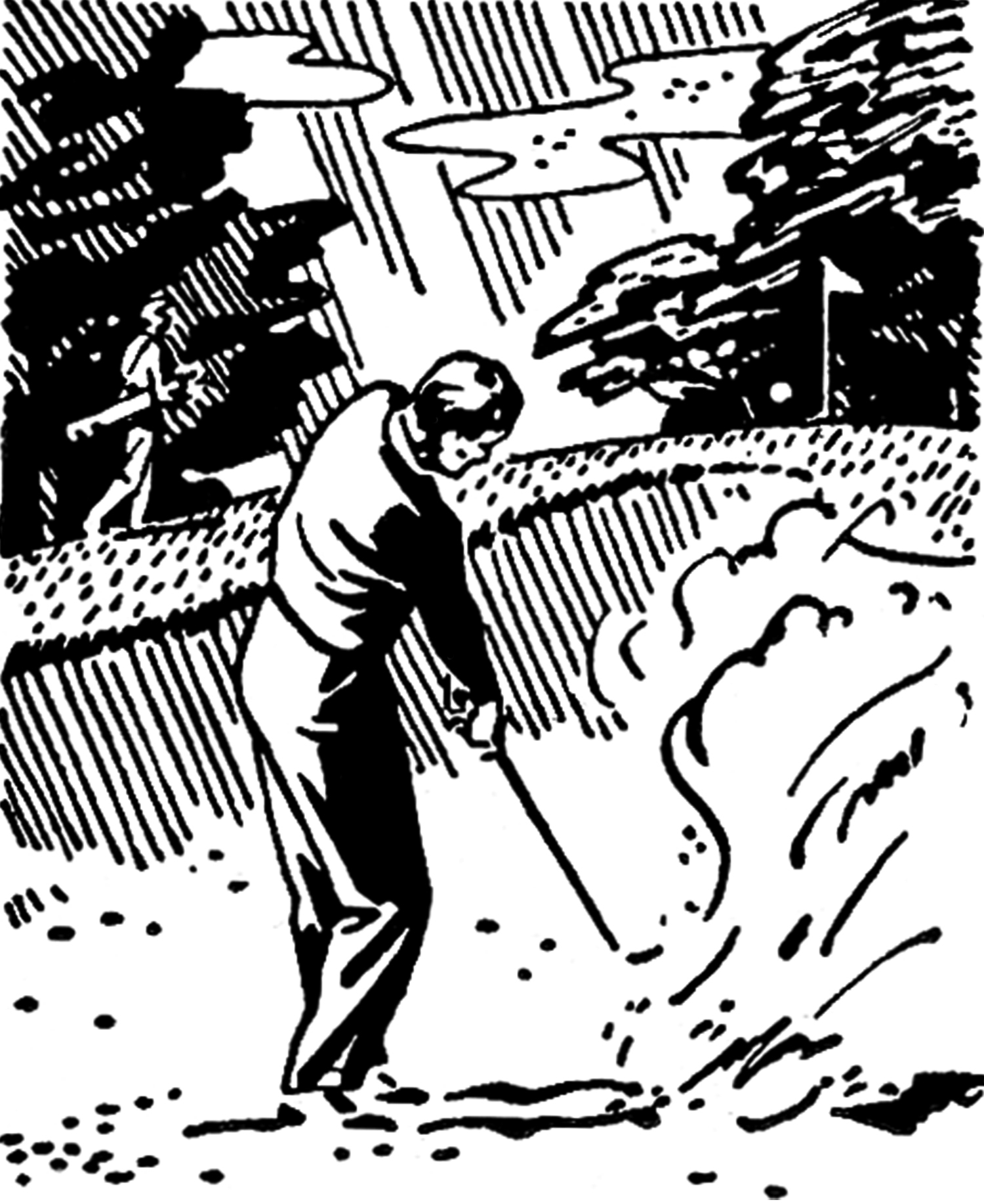 Retro Golf Images   Black And White Clip Art   The Graphics Fairy