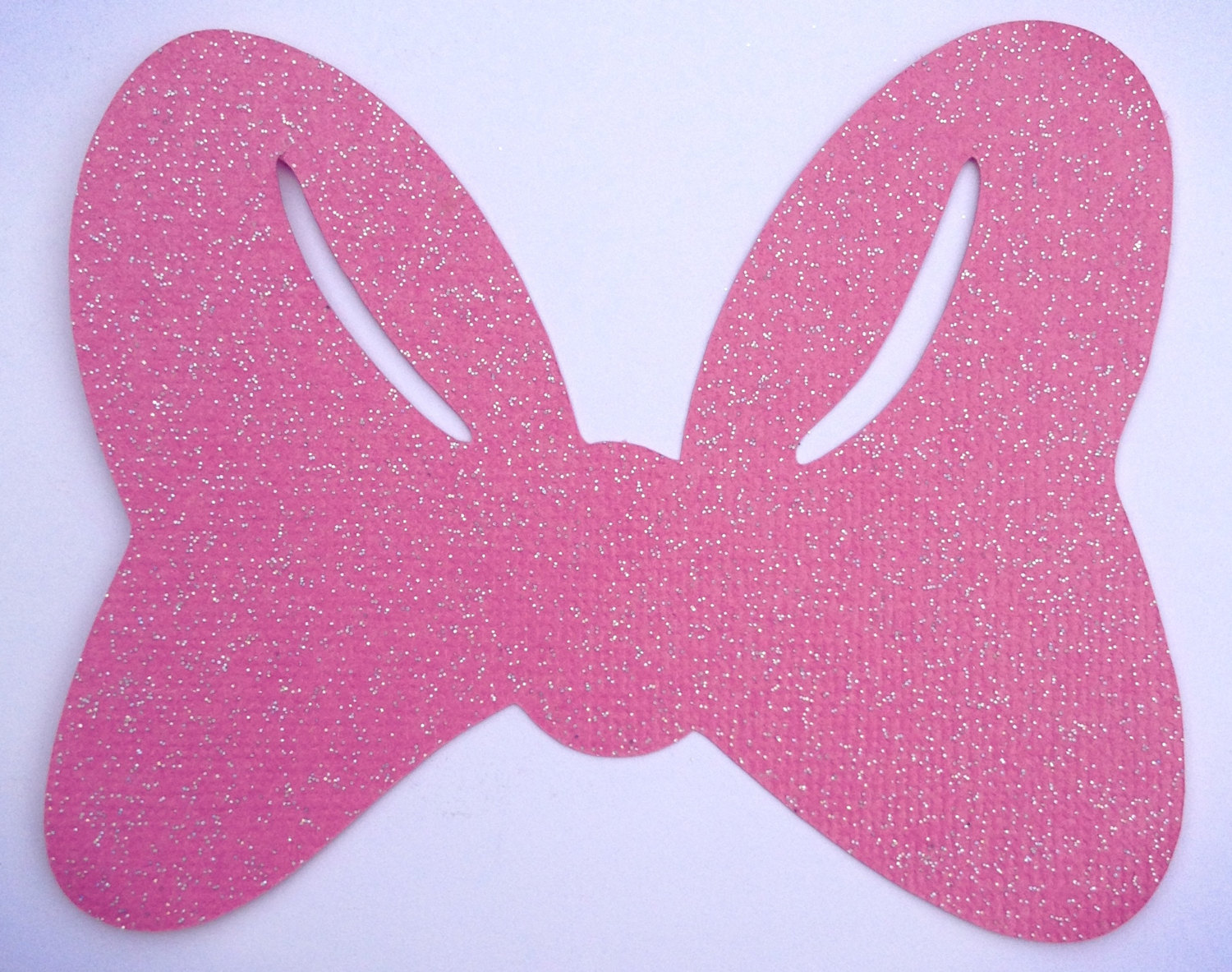 30 Pink Glitter Minnie Mouse Bows By Lulubellacreations On Etsy