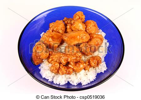 Chicken And Rice Clipart Orange Chicken And Rice