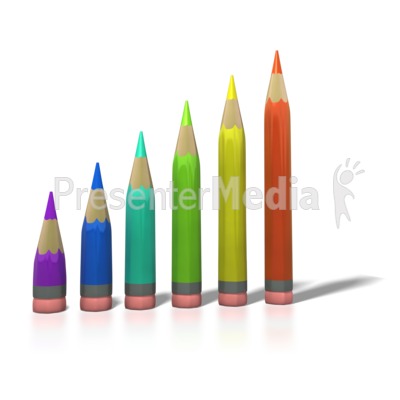 Color Pencil Bar Graph   Education And School   Great Clipart For    