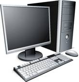 Desktop Computer    Clipart Graphic