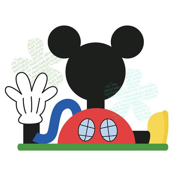 Disney Mickey Mouse Clubhouse Digital Clip Art   Aidens 1st Birthday