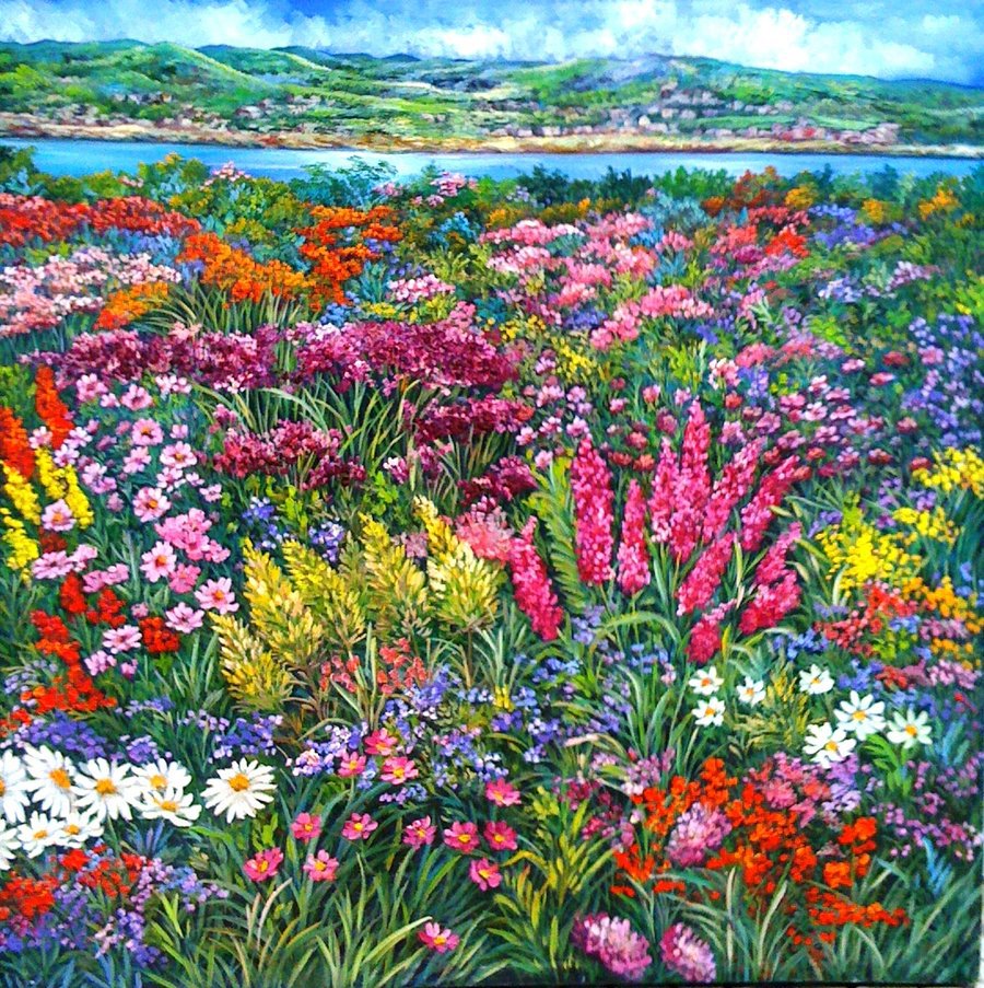Field Of Flowers By Gilberto Mattos On Deviantart