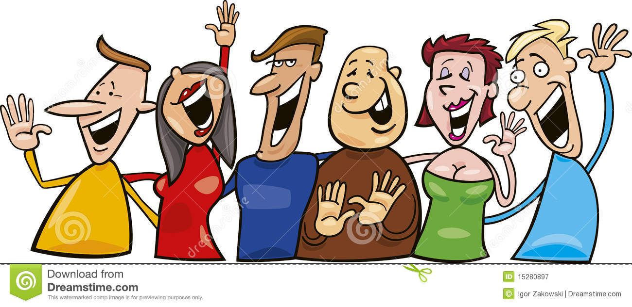 Laughing Clipart Animated Group Of Laughing People