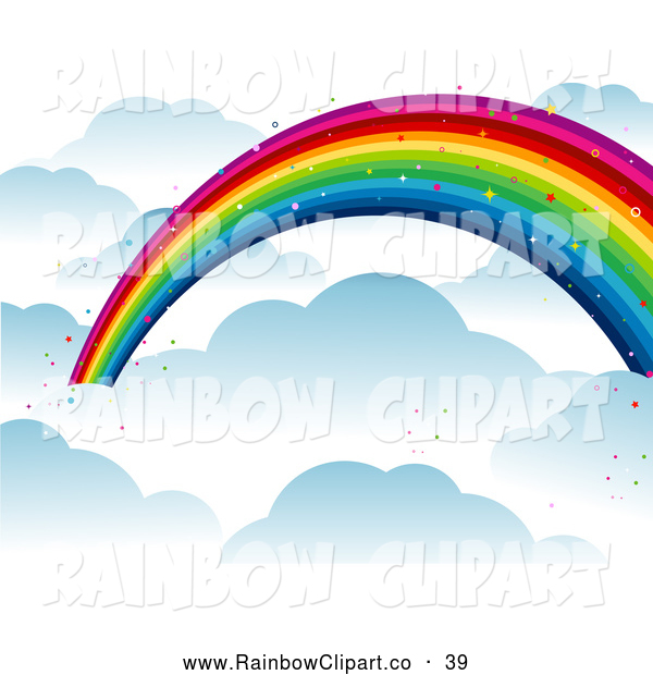 Rainbow Over The Clouds Rainbow Clip Art Bnp Design Studio
