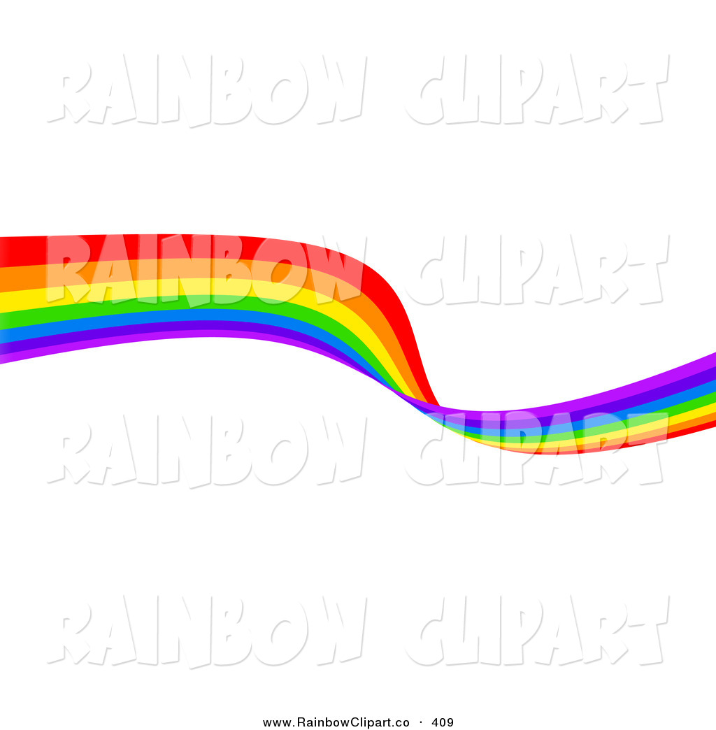 Rainbow Winding Over A White Background Rainbow Clip Art Prawny