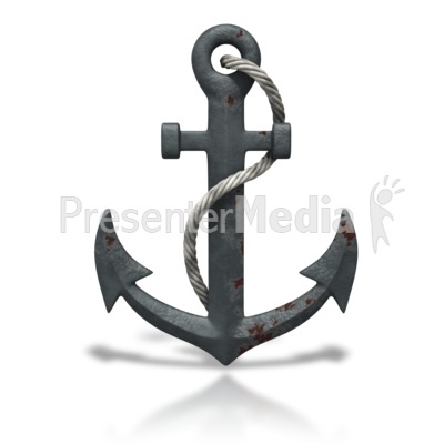 Rusty Anchor With Rope   Presentation Clipart   Great Clipart For