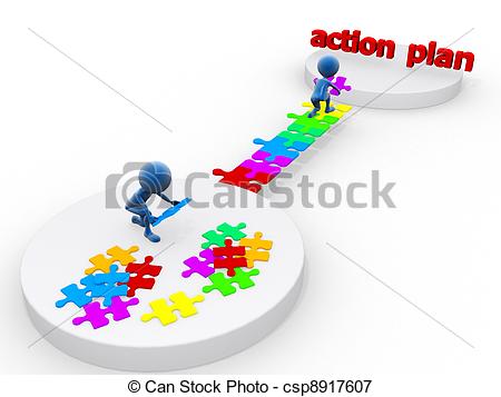 Action Plan Clipart Stock Photo   Action Plan