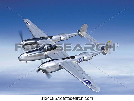 Clip Art Of Air Force Plane Cg Illustration High Angle View
