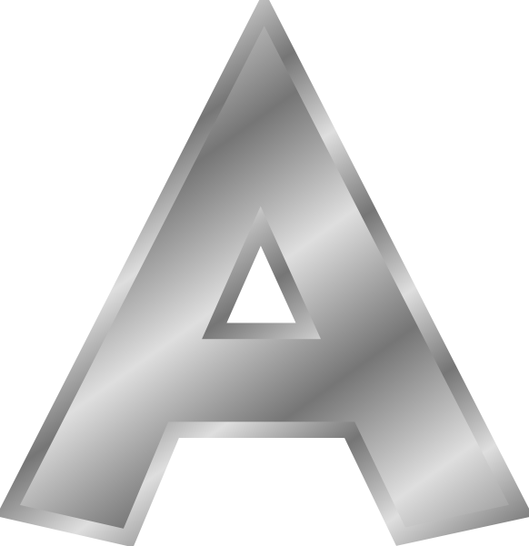 Effect Letters Alphabet Silver Clip Art At Clker Com   Vector Clip Art    
