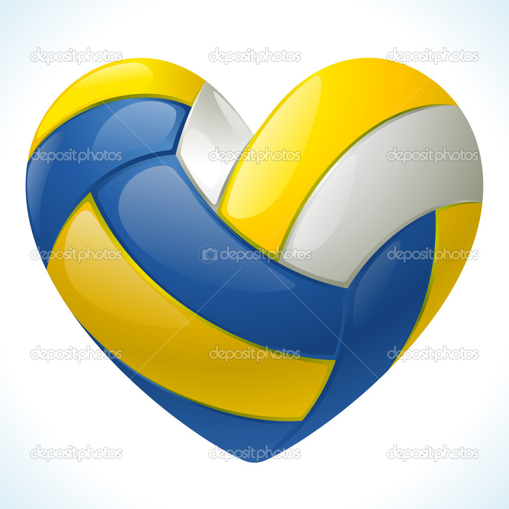 Love Volleyball   Stock Vector   D E N I S  9468141