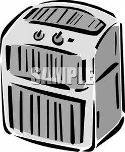 Portable Space Heater   Royalty Free Clipart Picture
