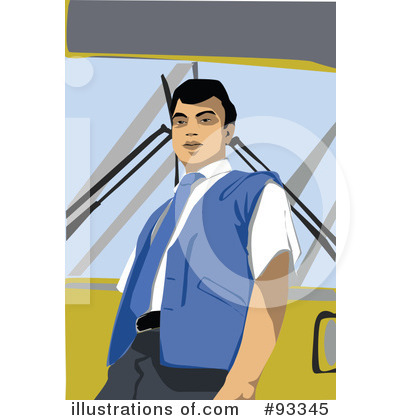 Royalty Free  Rf  Bus Driver Clipart Illustration By Mayawizard101