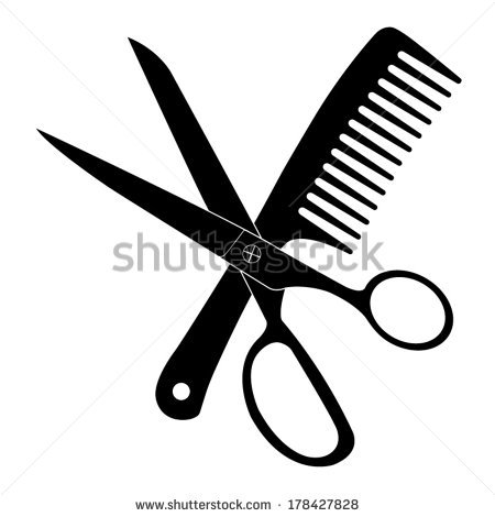 Scissors And Comb Clipart Hair Scissors And Comb Stock Vector Hair