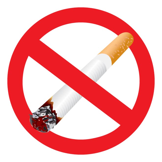 Smoking Safety Sign Clip Art Illustration Free Vector No Smoking Clip