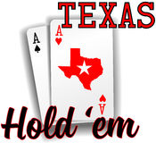 Texas Hold Em Poker Ace Cards Royalty Free Stock Images