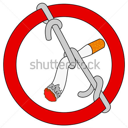 Vector Sign Stop Smoking No Smoking Stock Illustration Royalty