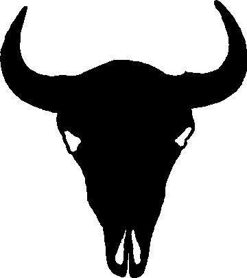 Bison Head Black And White Design   Clipart Best