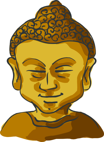 Buddha Head Clip Art At Clker Com   Vector Clip Art Online Royalty