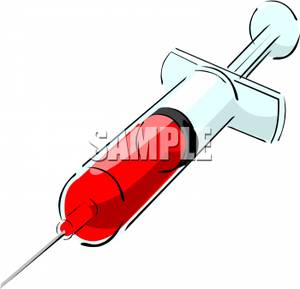 Cartoon Syringe Funny Clipart