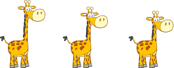 Child To Tick The Box Directly Under The Giraffe That Is The Shortest