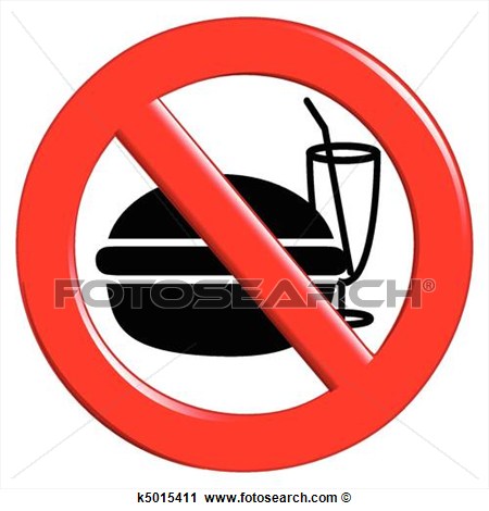 Clipart   No Eating And Drinking Sign  Fotosearch   Search Clip Art    