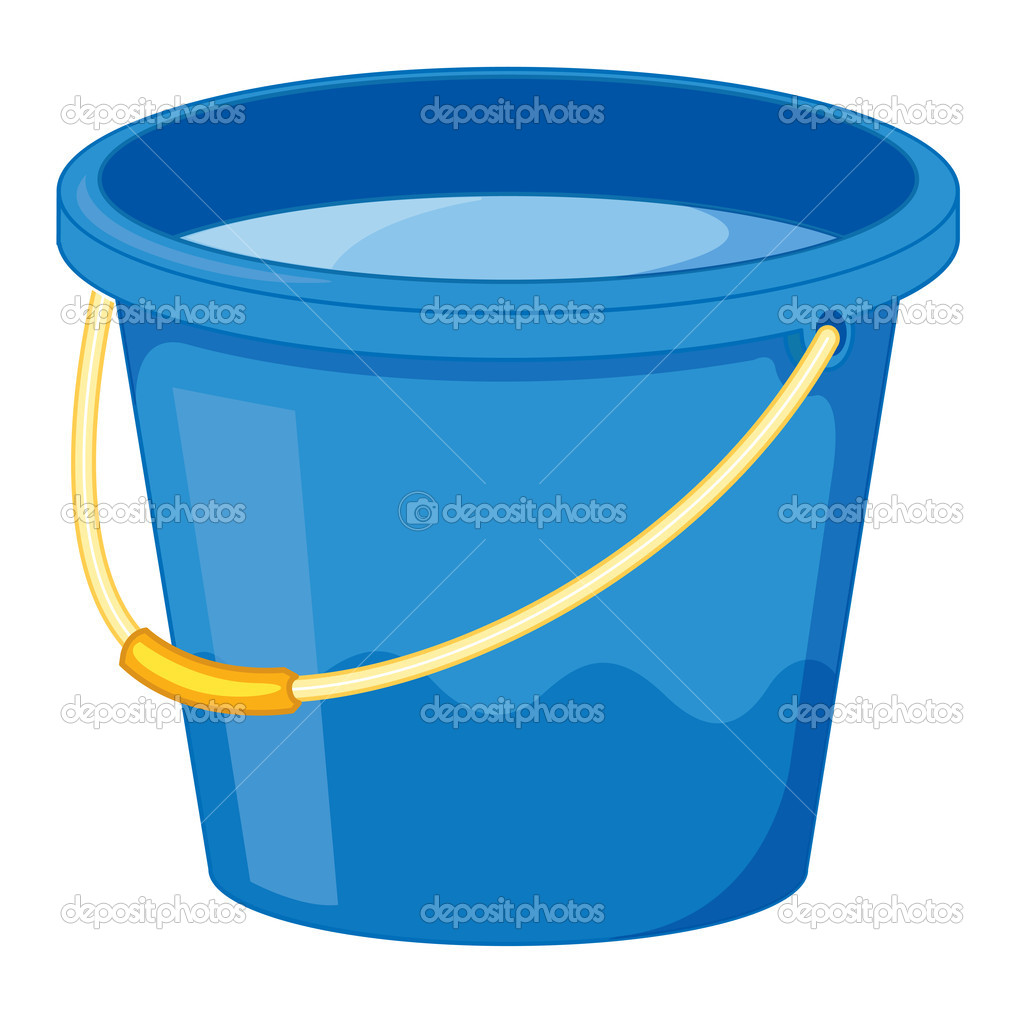 Clipart Style Cartoon Of A Bucket   Stock Vector   Interactimages