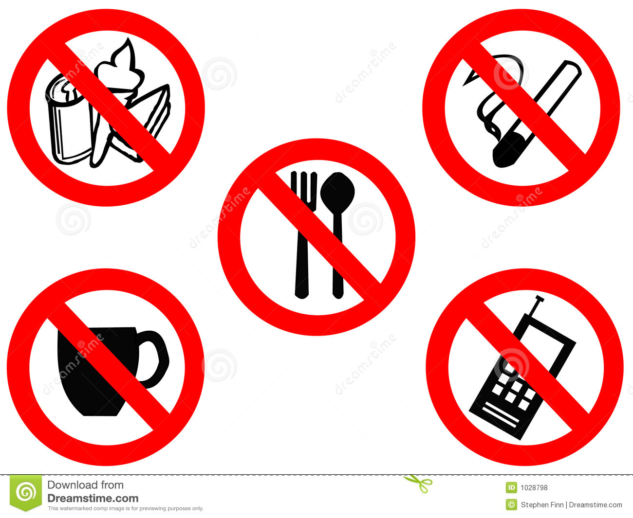 Eating Drinking Smoking And Mobile Phones Prohibited Signs Mr No Pr No    