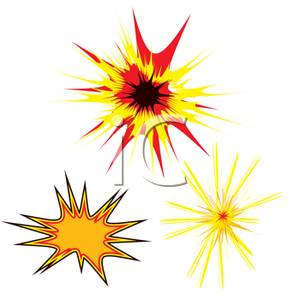 Exploding Bomb Icons Clipart Picture