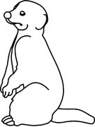 Free Black And White Animals Outline Clipart   Clip Art Pictures